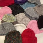 CHS Crochet Club hats