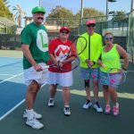 CJWC tennis – Maggie Pettit, Dave Mathews, Brad Freer and Lyle Anderson