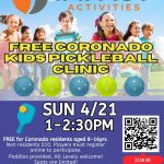 Kids free pickleball clinic April 21