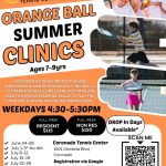 tennis – orange ball summer clinics