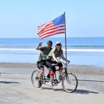 Low Tide Ride & Stride Couple on Tandem Bike