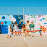 Mural at Village – Kato Ribbon Cutting