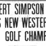 Golf history_ Simpson headlines about new Western golf champ