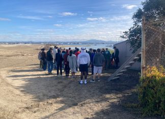 Volunteers at Delta Beach cleanup
