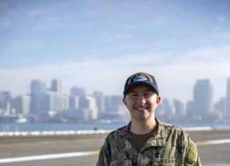 Coronado Native Serves aboard Navy Aircraft Carrier in San Diego