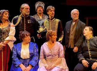 “Arms and the Man” – witty and romantic comedy at Lamb’s Players Theatre