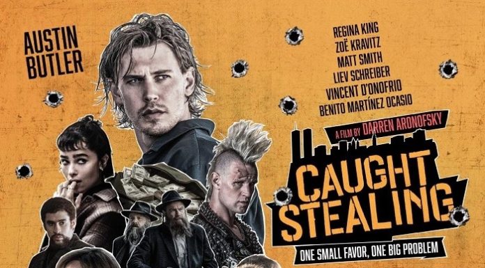 The cat’s out of the bag in the new Aronofksy adventure, “Caught Stealing”