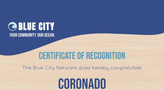 Coronado recognized as a Blue City, Ocean Champion