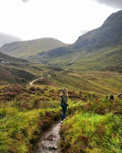 Ashley Warmington on a trail near Glencoe, Scotland. Photo submitted by Ashley Warmington.