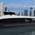 electric ferry boat rendering