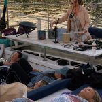 sound bath on the bay boat
