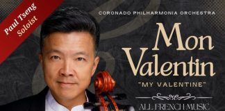 Coronado Philharmonia Orchestra celebrates Valentine’s Day with renowned cellist Paul Tseng in “Mon Valentin”