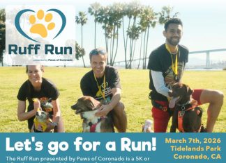 Run for a Reason: PAWS of Coronado’s Ruff Run Returns March 7