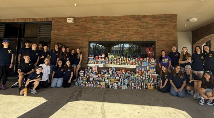Junior Optimists say Thank You to Coronado for tackling hunger