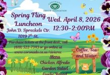Coronado Senior Association’s “Spring Fling Luncheon”