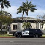 Police vehicle CT stock image