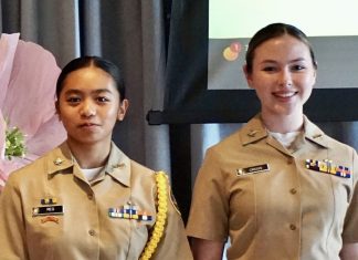 Soroptimists support two CHS Islander Company cadets competing in Leadership and Academic Bowl (JLAB)