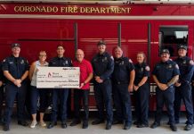 News briefs: CFD presents check to Burn Institute, CHS ’77 looking for classmates, regatta this weekend
