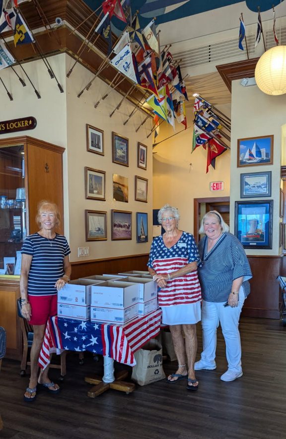 Seventy-Five Gratitude Boxes put together by Coronado Cays Yacht Club are seeking a location to support our military.