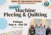 Beginner machine piecing and quilting class offered at Spreckels Center this fall