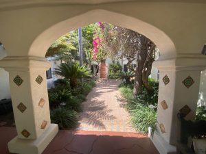 Monterey Apartments courtyard