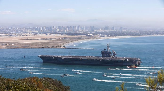 USS Abraham Lincoln returns to Coronado