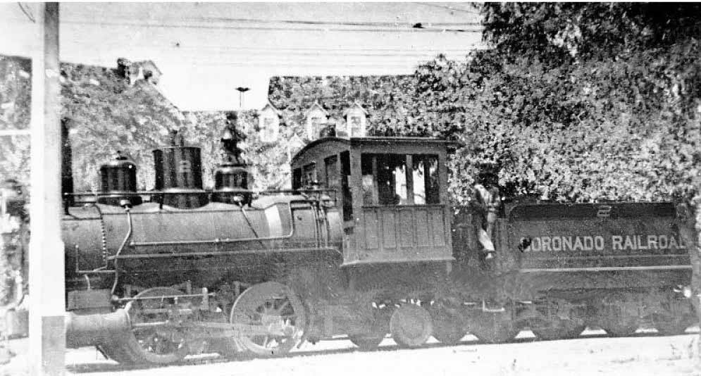 2 Baldwin Engine 104 train San Diego Del Mar Postcard Vintage Spreckels Railway 