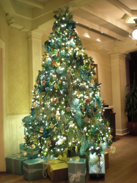 Hotel del Coronado Blue Christmas Tree